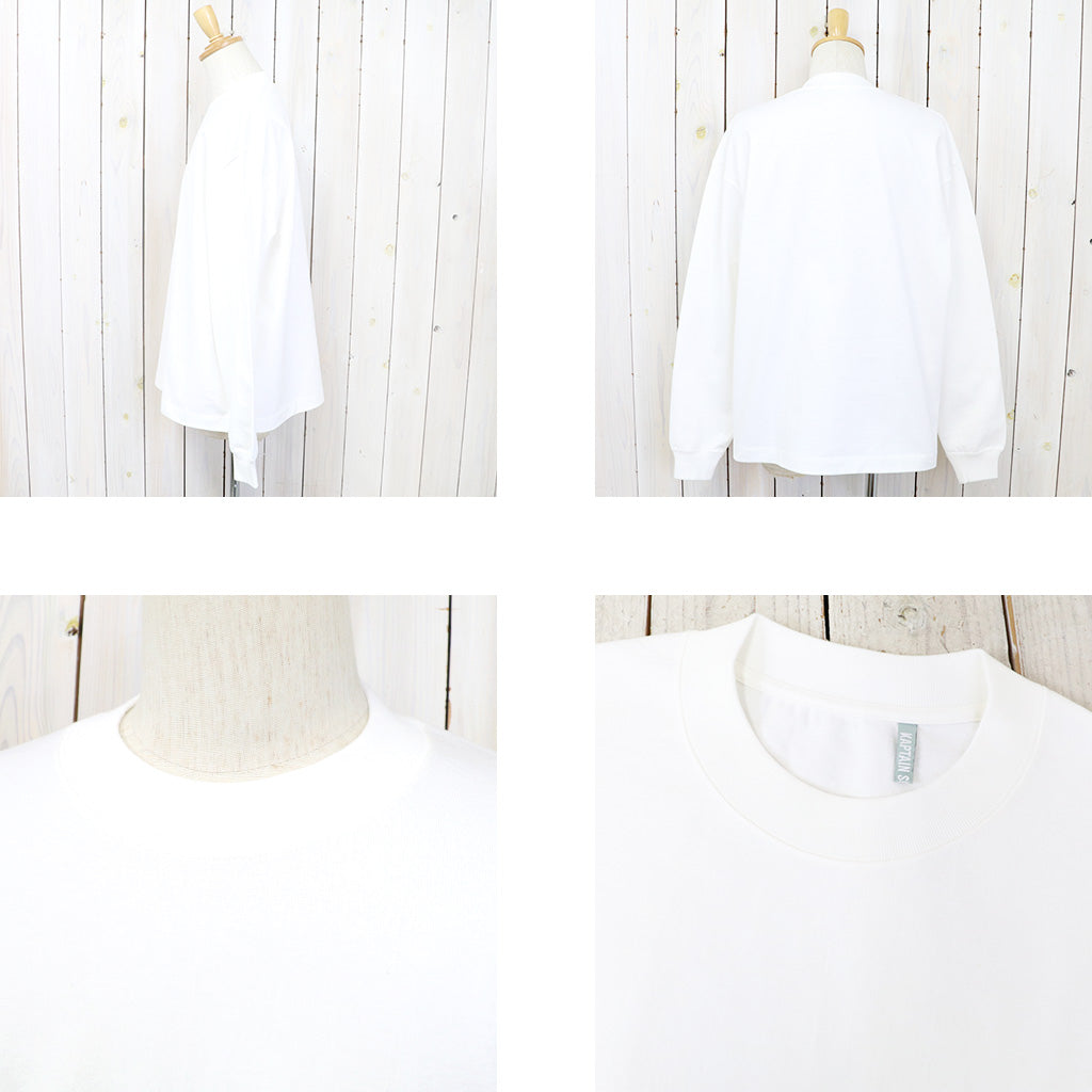 Kaptain Sunshine : Suvin Supima Tube L/S Tee Heavy (OFF WHITE)