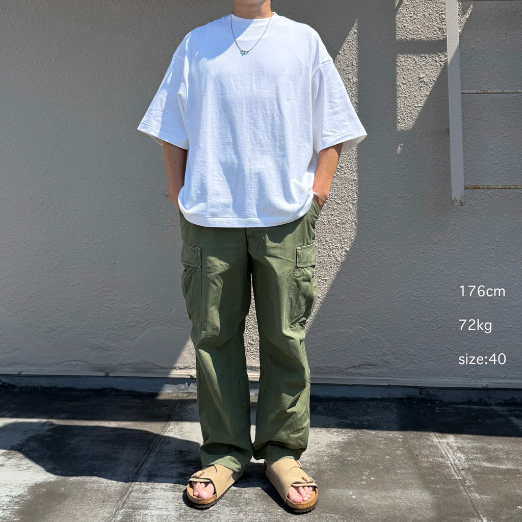 Kaptain Sunshine의 Suvin Supima Tube Halfsleeve Tee Heavy (Off White) (사본)