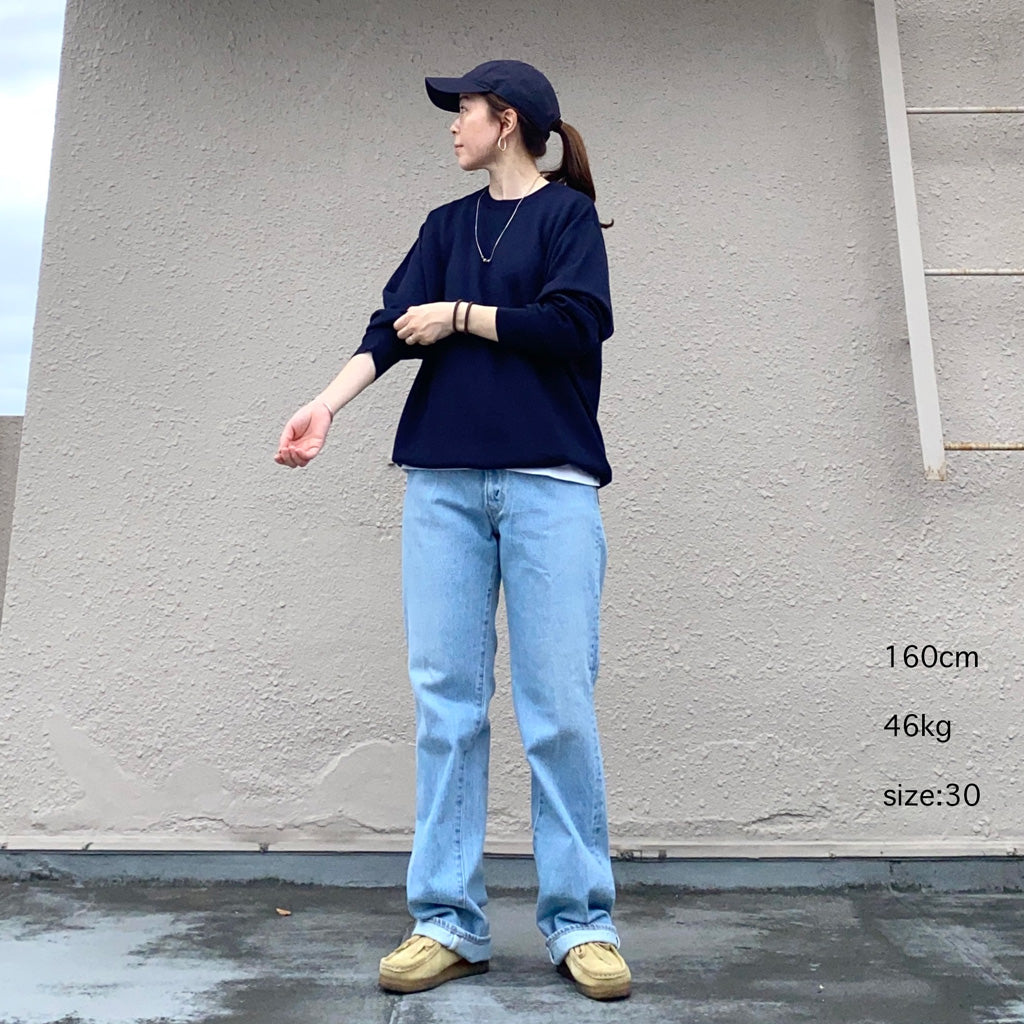 Kaptain Sunshine : Skate Shoecut Denim Pants (INDIGO VINTAGE WASH)(2025SS)