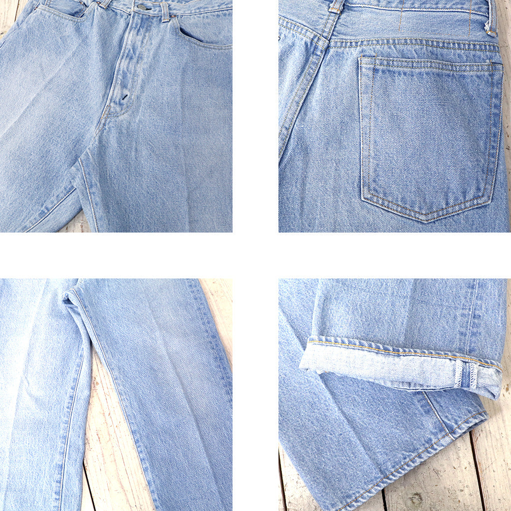Kaptain Sunshine : Skate Shoecut Denim Pants (INDIGO VINTAGE WASH)(2025SS)