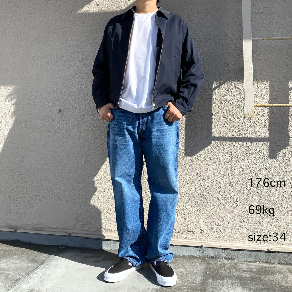 Kaptain Sunshine : 1930 Straight Denim Pants (INDIGO VINTAGE WASH)