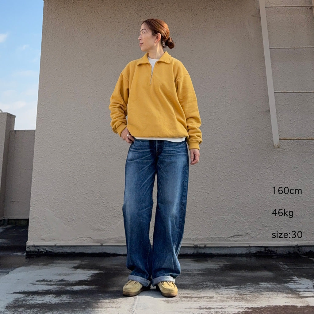 Kaptain Sunshine : 1930 Straight Denim Pants (INDIGO VINTAGE WASH)