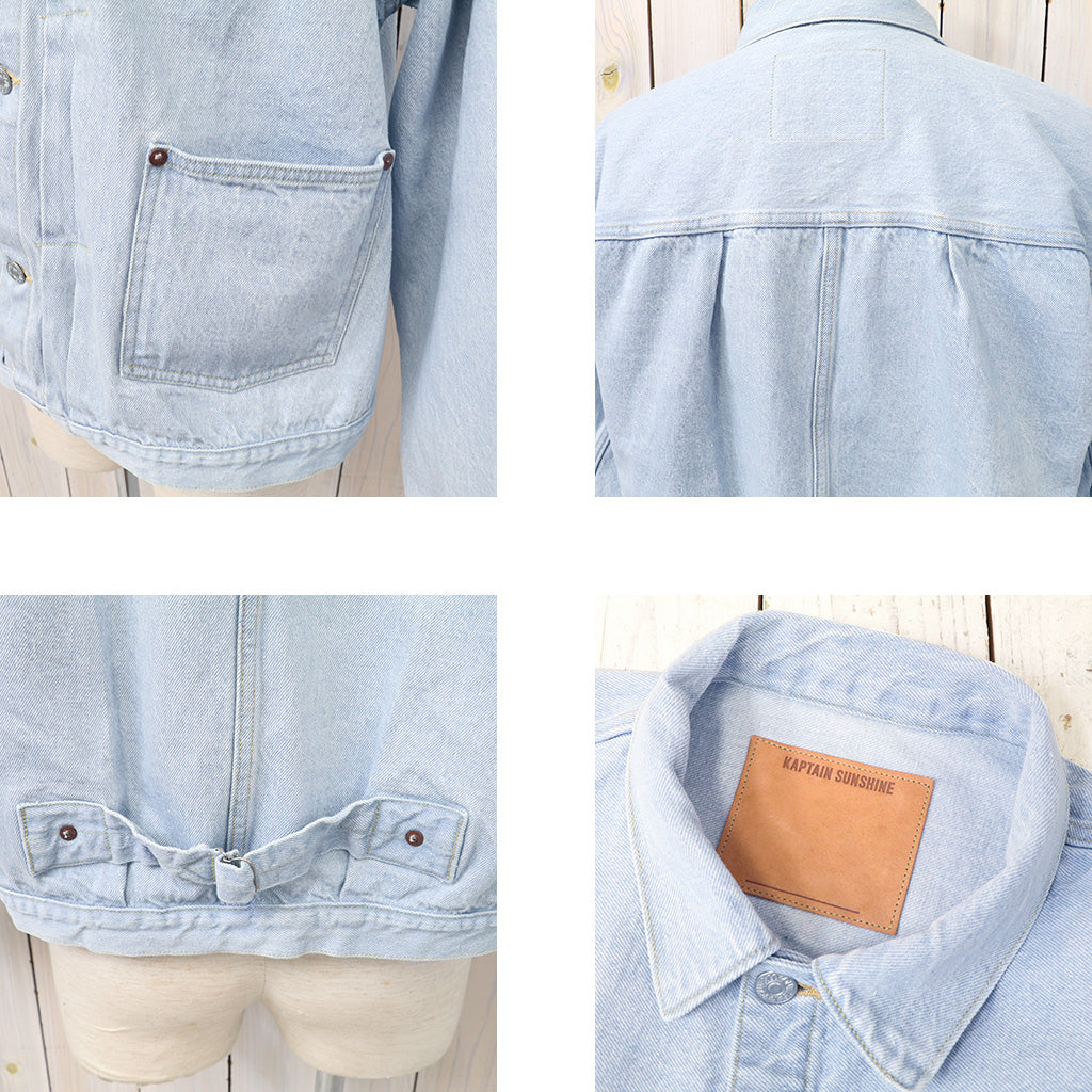 Kaptain Sunshine『Denim Tracker 1P Jacket』(INDIGO ICE WASH)