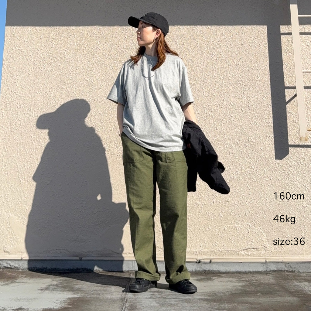 Kaptain Sunshine的“ Suvin Supima Tube Tee Light”（羽毛灰色）（复制）