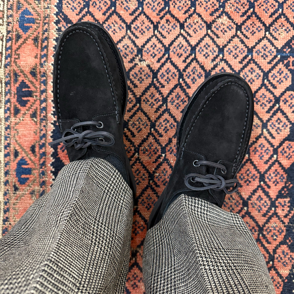 Kaptain Sunshine : Domingue Suede Made by PARABOOT (Black)