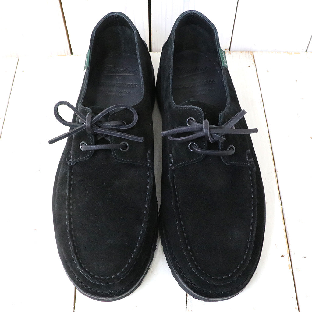 Kaptain Sunshine『Domingue Suede Made by PARABOOT』(Black)