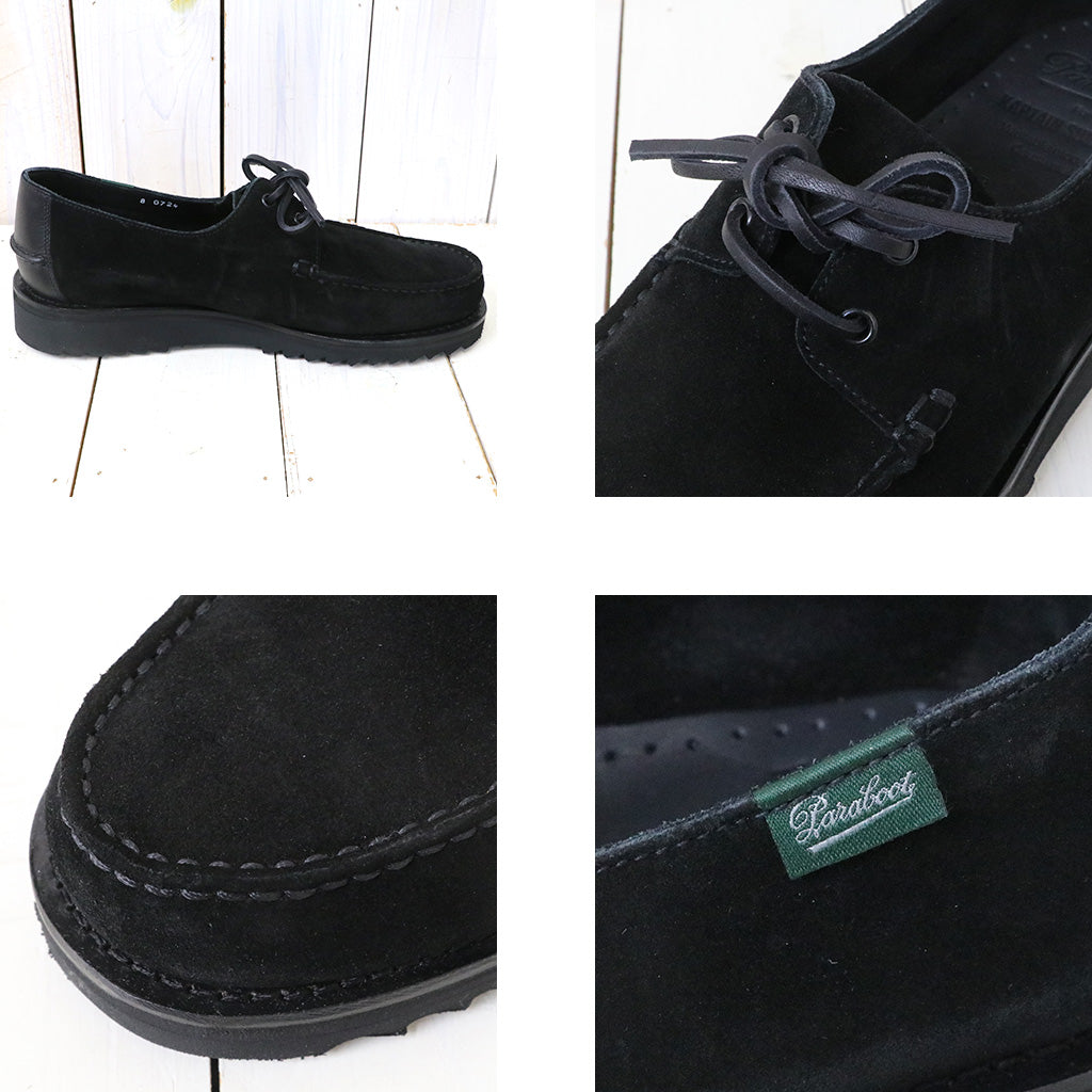 Kaptain Sunshine『Domingue Suede Made by PARABOOT』(Black)