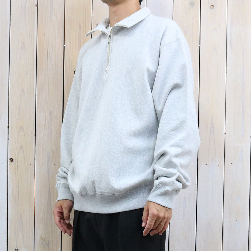 Kaptain Sunshine : Zipper High Neck Pullover (FEATHER GREY)
