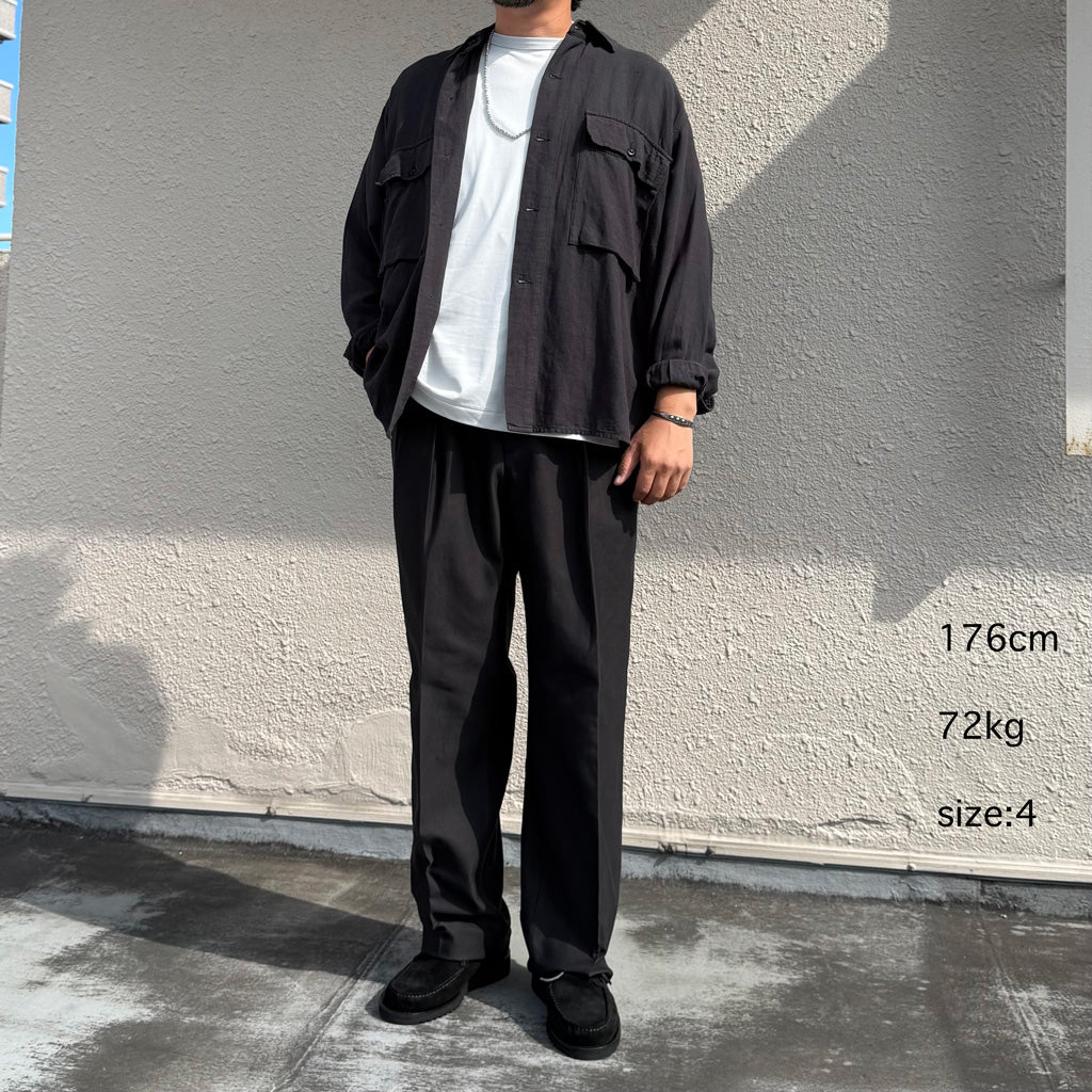 Kaptain Sunshine : Belted Riviera Pants (BLACK)