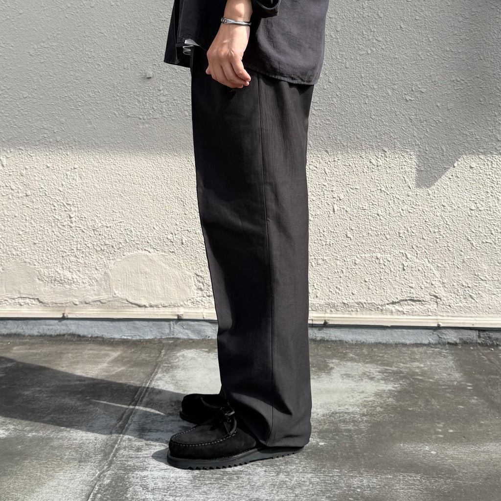 D*k様 20ss kaptain sunshine Riviera Trous Kaptain Sunshine : Belted Riviera Pants (BLACK) – Reggieshop