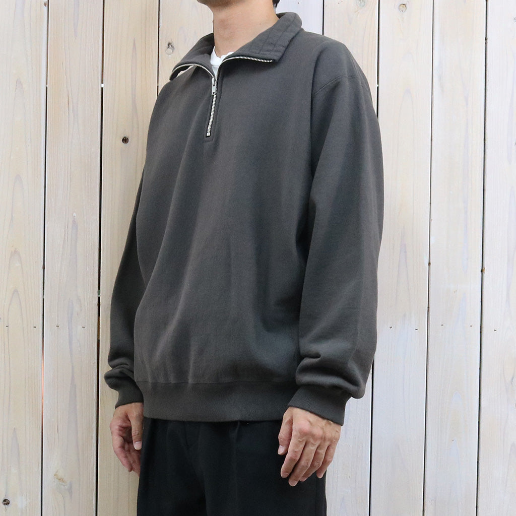 Kaptain Sunshine : Zipper High Neck Pullover (FADE BLACK)