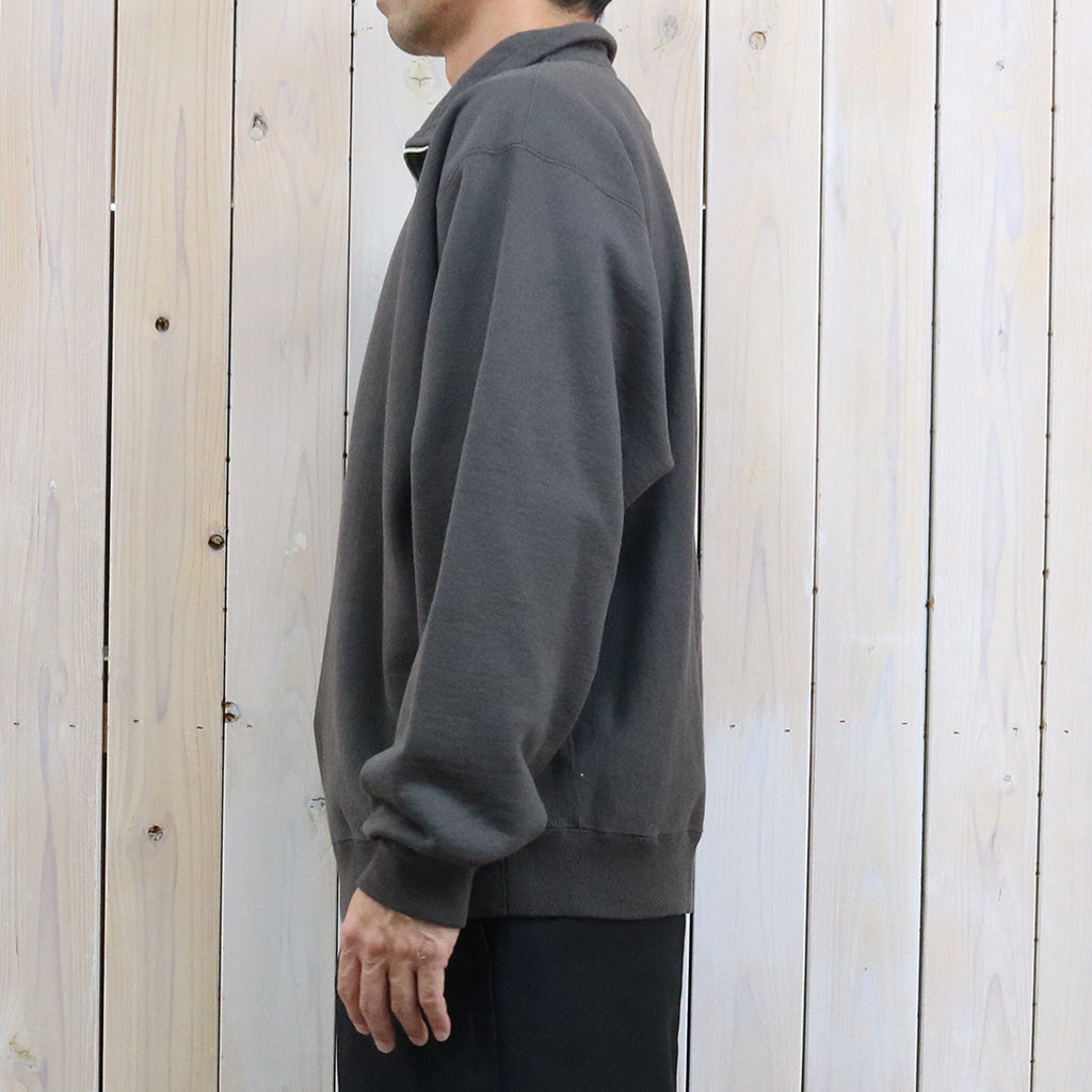 Kaptain Sunshine : Zipper High Neck Pullover (FADE BLACK)