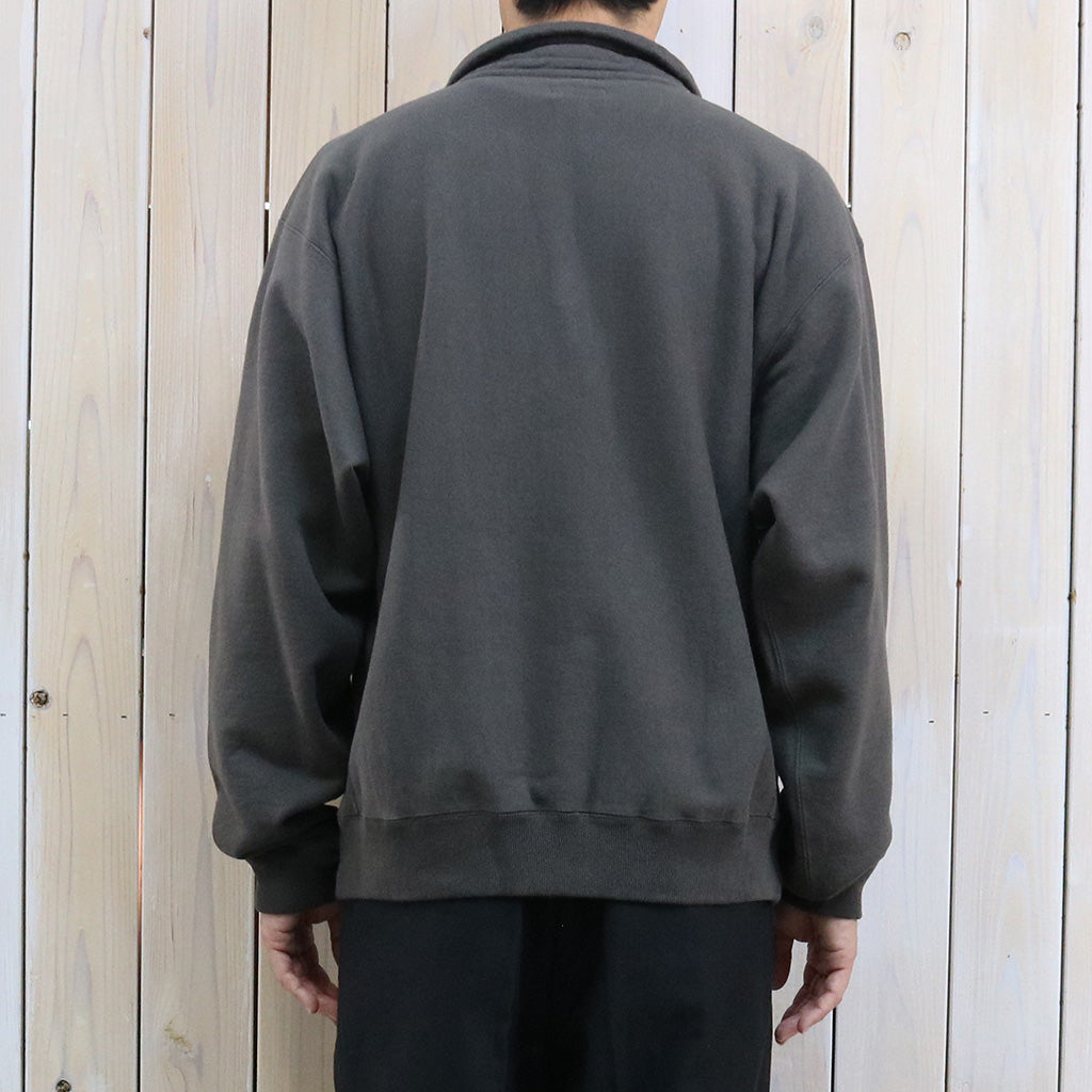 Kaptain Sunshine : Zipper High Neck Pullover (FADE BLACK)