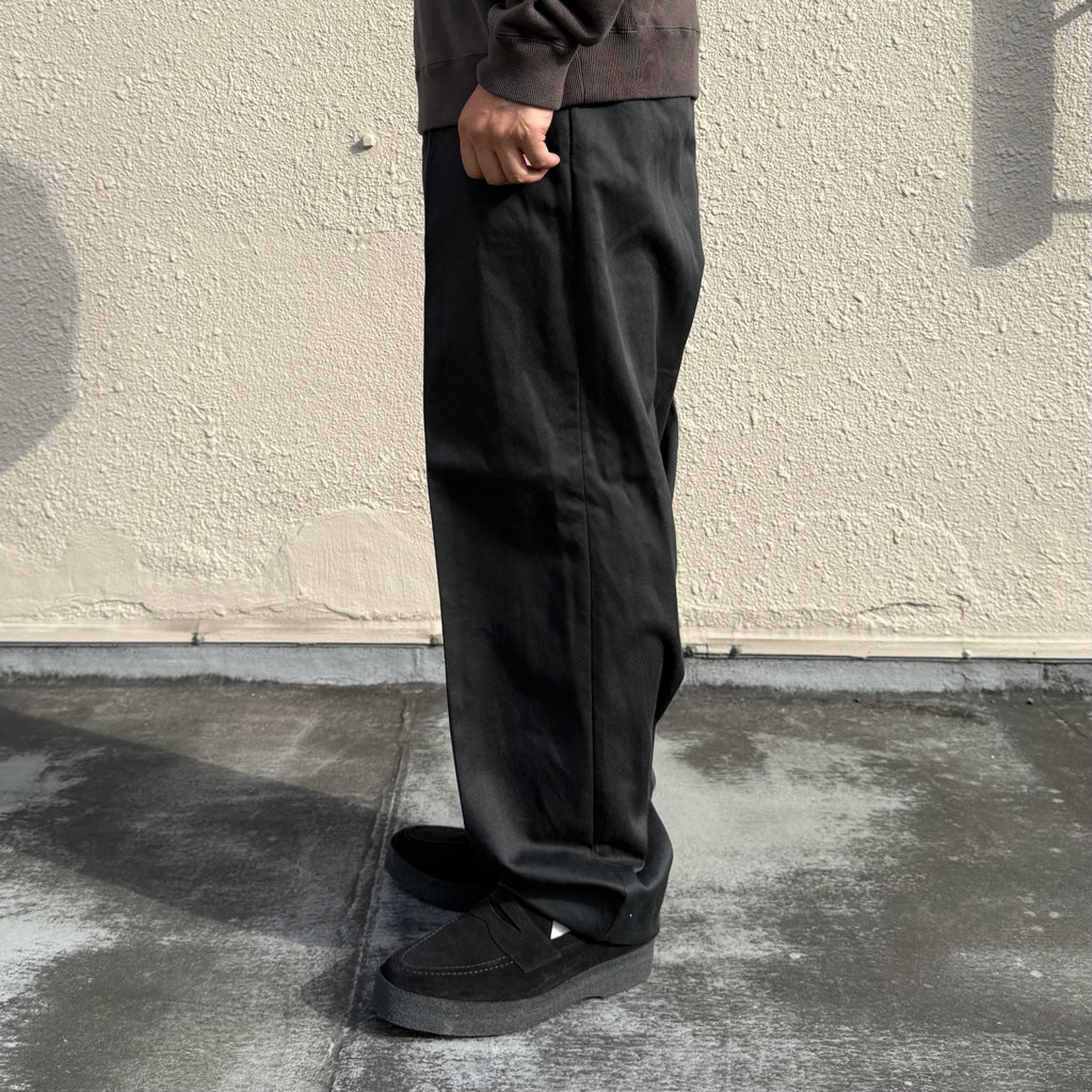 Kaptain Sunshine : Cotton Drill Wide Military Khakis (BLACK)