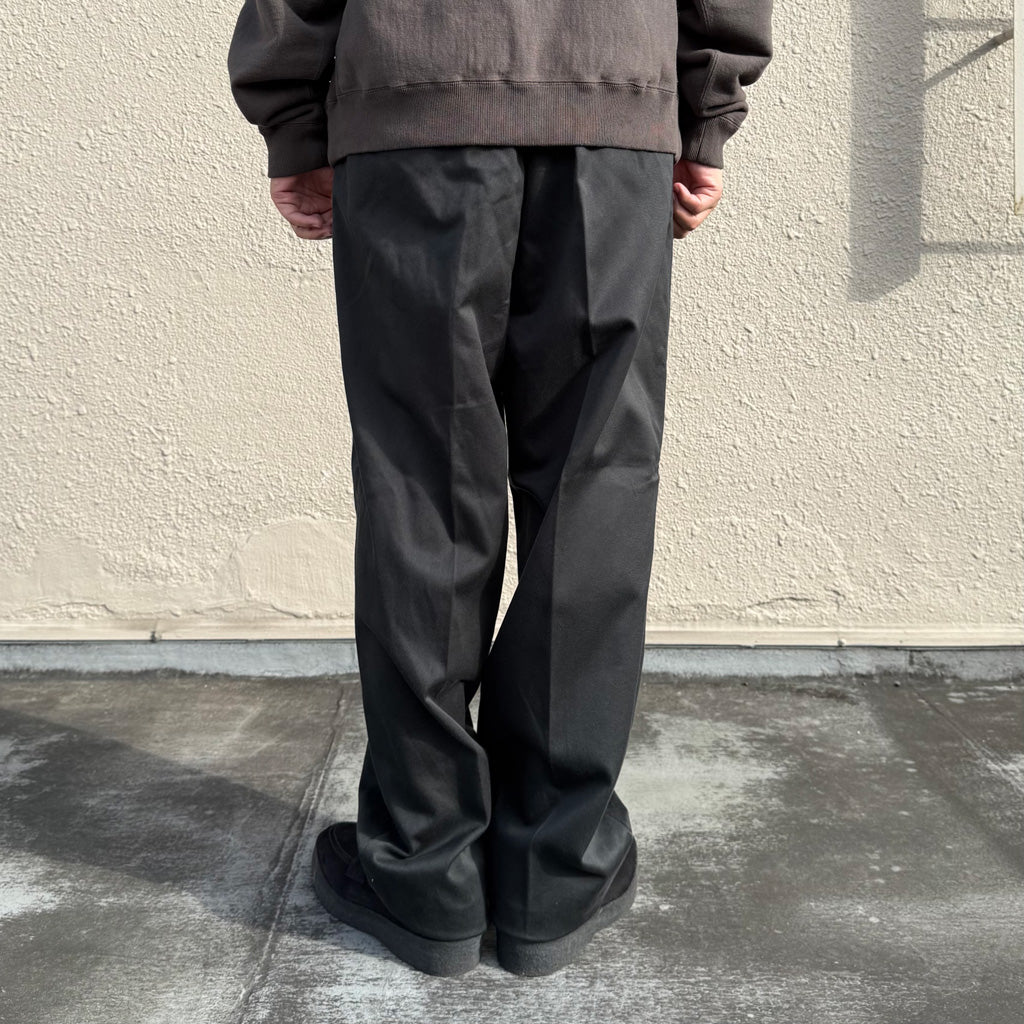 Kaptain Sunshine : Cotton Drill Wide Military Khakis (BLACK)