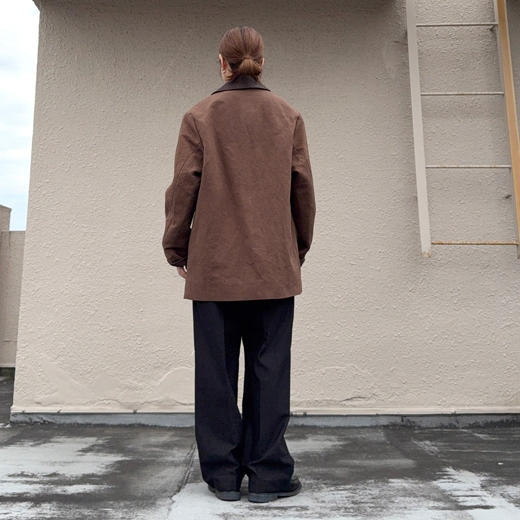 Kaptain Sunshine : Cotton Hemp Work Coat (KAKISHIBU)
