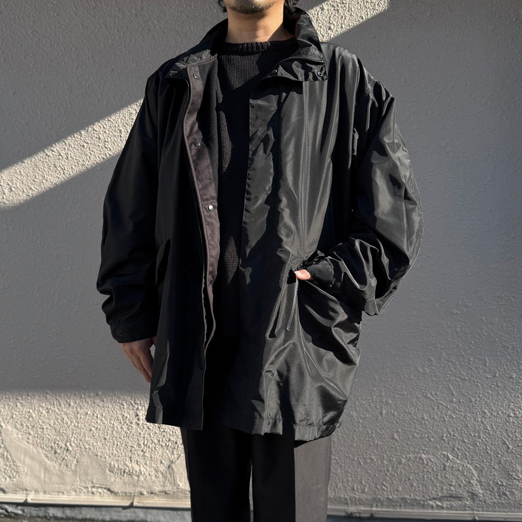 Kaptain Sunshine : Silk Poly Mil Coat (BLACK)