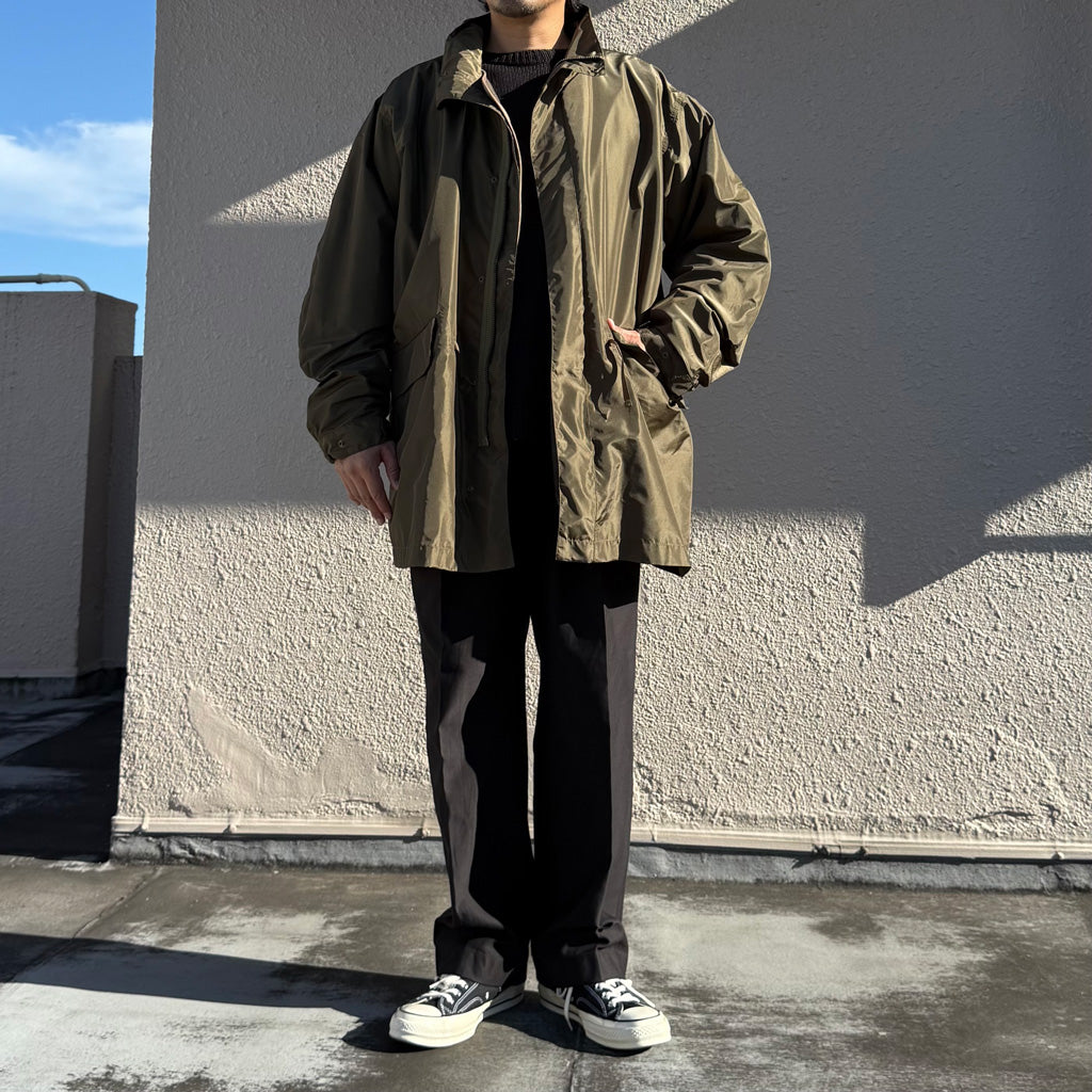Kaptain Sunshine : Silk Poly Mil Coat (OLIVE)