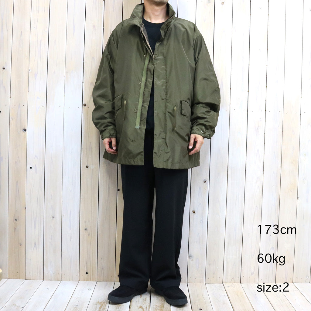 Kaptain Sunshine : Silk Poly Mil Coat (OLIVE)