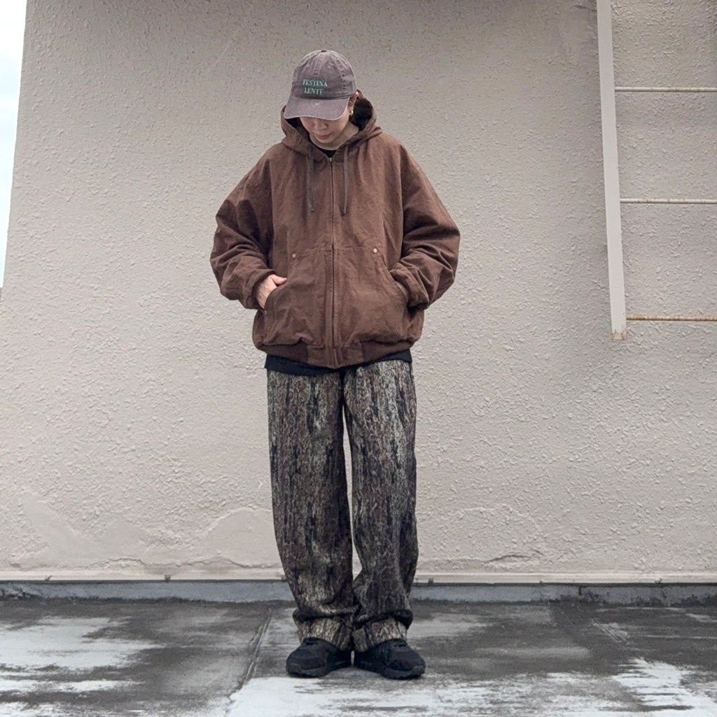 Kaptain Sunshine : Cotton Hemp Hoody Jacket (KAKISHIBU)