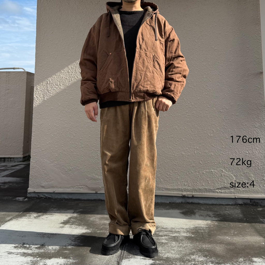 Kaptain Sunshine : Cotton Hemp Hoody Jacket (KAKISHIBU)