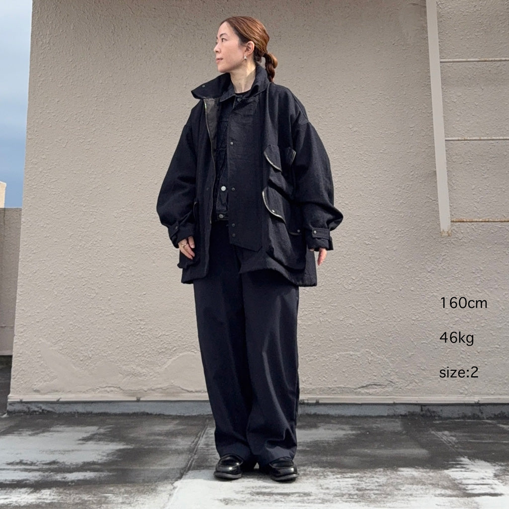 Kaptain Sunshine : Wool Serge Hunter Jacket (TOP NAVY)