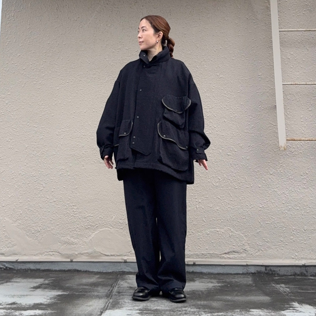 Kaptain Sunshine : Wool Serge Hunter Jacket (TOP NAVY)