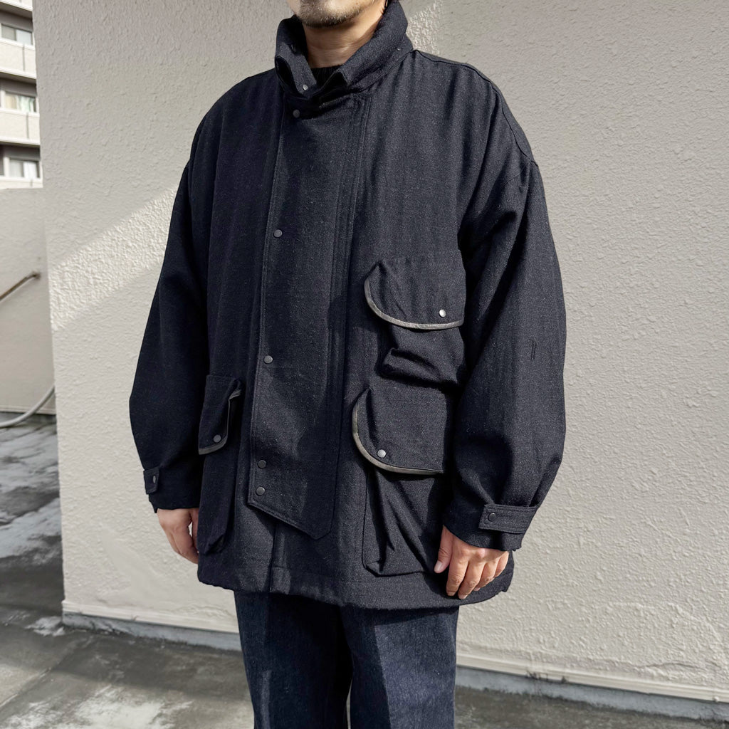 Kaptain Sunshine : Wool Serge Hunter Jacket (TOP NAVY)