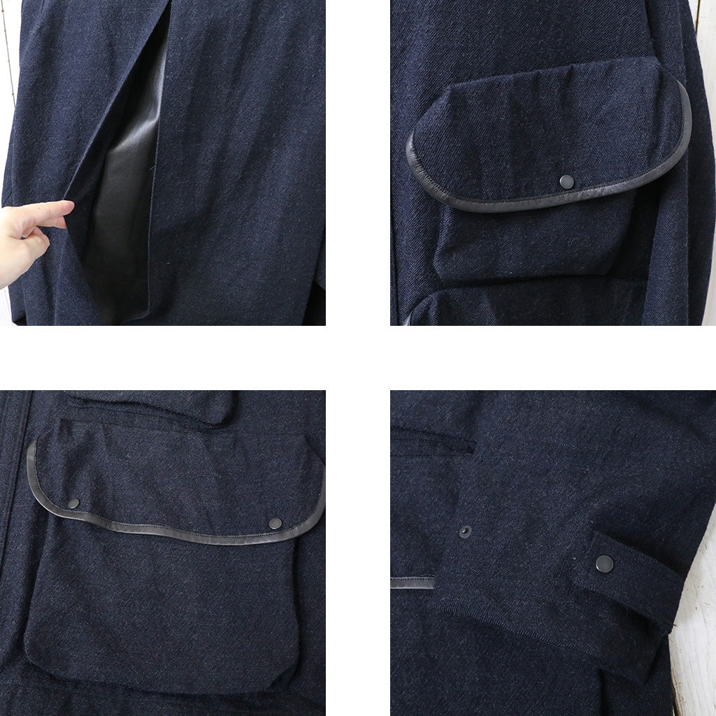 Kaptain Sunshine : Wool Serge Hunter Jacket (TOP NAVY)