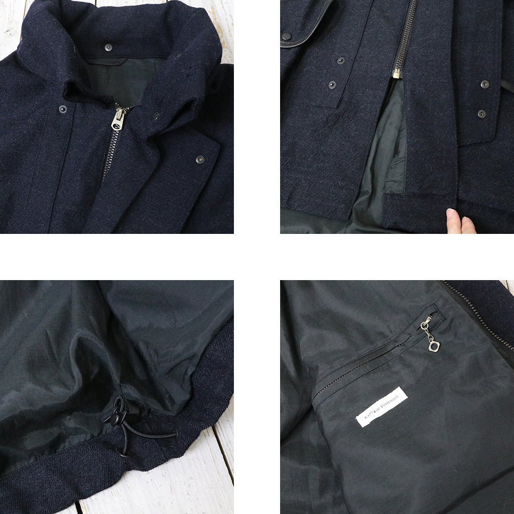 Kaptain Sunshine : Wool Serge Hunter Jacket (TOP NAVY)