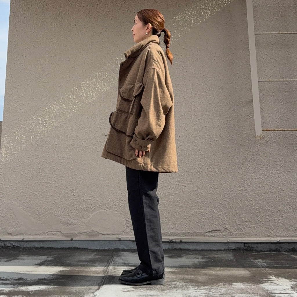 Kaptain Sunshine : Wool Serge Hunter Jacket (TOP CAB BROWN)