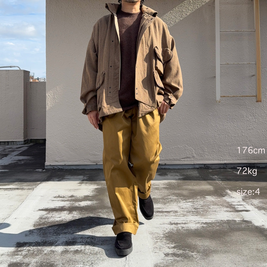 Kaptain Sunshine : Wool Serge Hunter Jacket (TOP CAB BROWN)