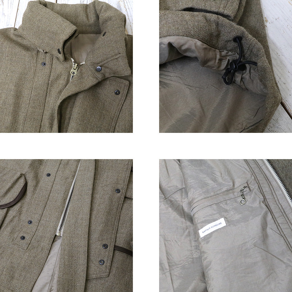 Kaptain Sunshine : Wool Serge Hunter Jacket (TOP CAB BROWN)