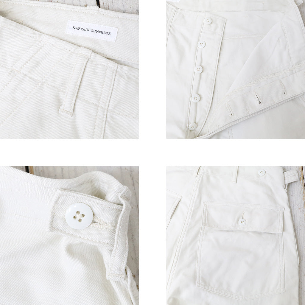 Kaptain Sunshine : Baker Pants (Ecru)