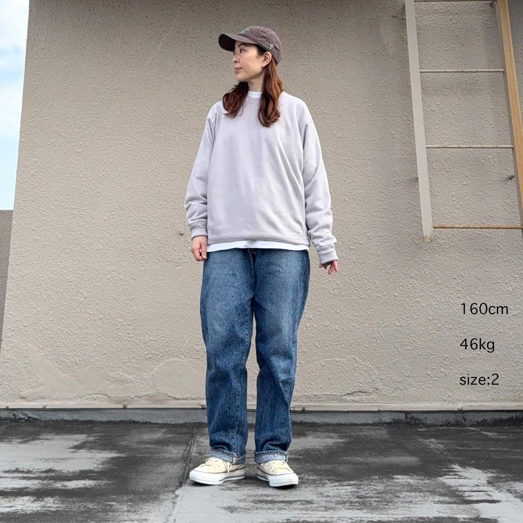 【SALE30%OFF】Kaptain Sunshine : Loopwheel Sweat Crewneck P/O (LILAC)