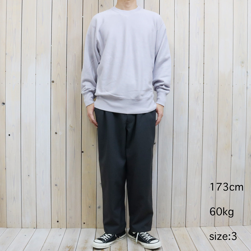 【SALE30%OFF】Kaptain Sunshine : Loopwheel Sweat Crewneck P/O (LILAC)
