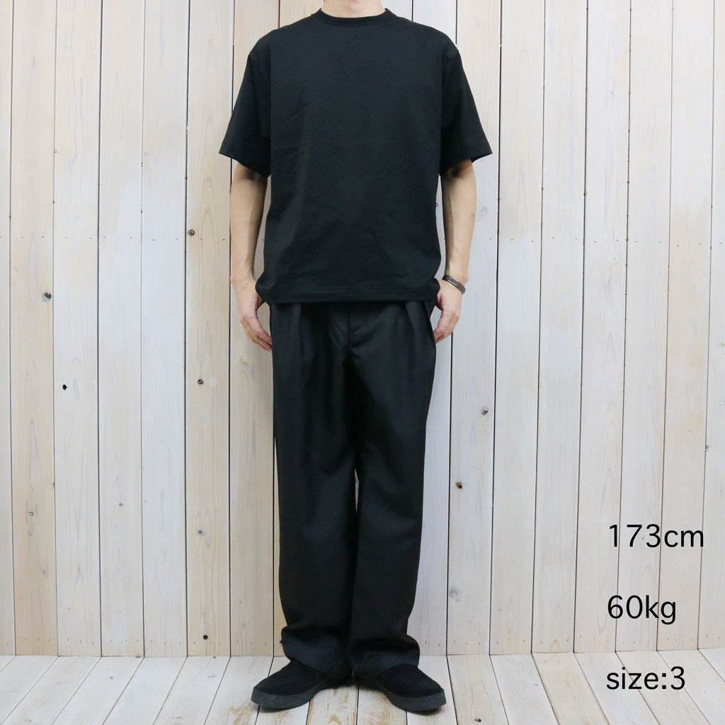 Kaptain Sunshine : Suvin Cotton Suede Tenjiku S/S Tee (BLACK)