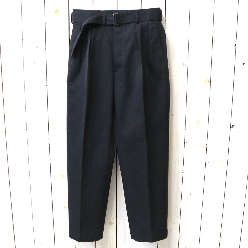 Kaptain Sunshine : Wool Cotton Chino Riviera Pants (BLACK)