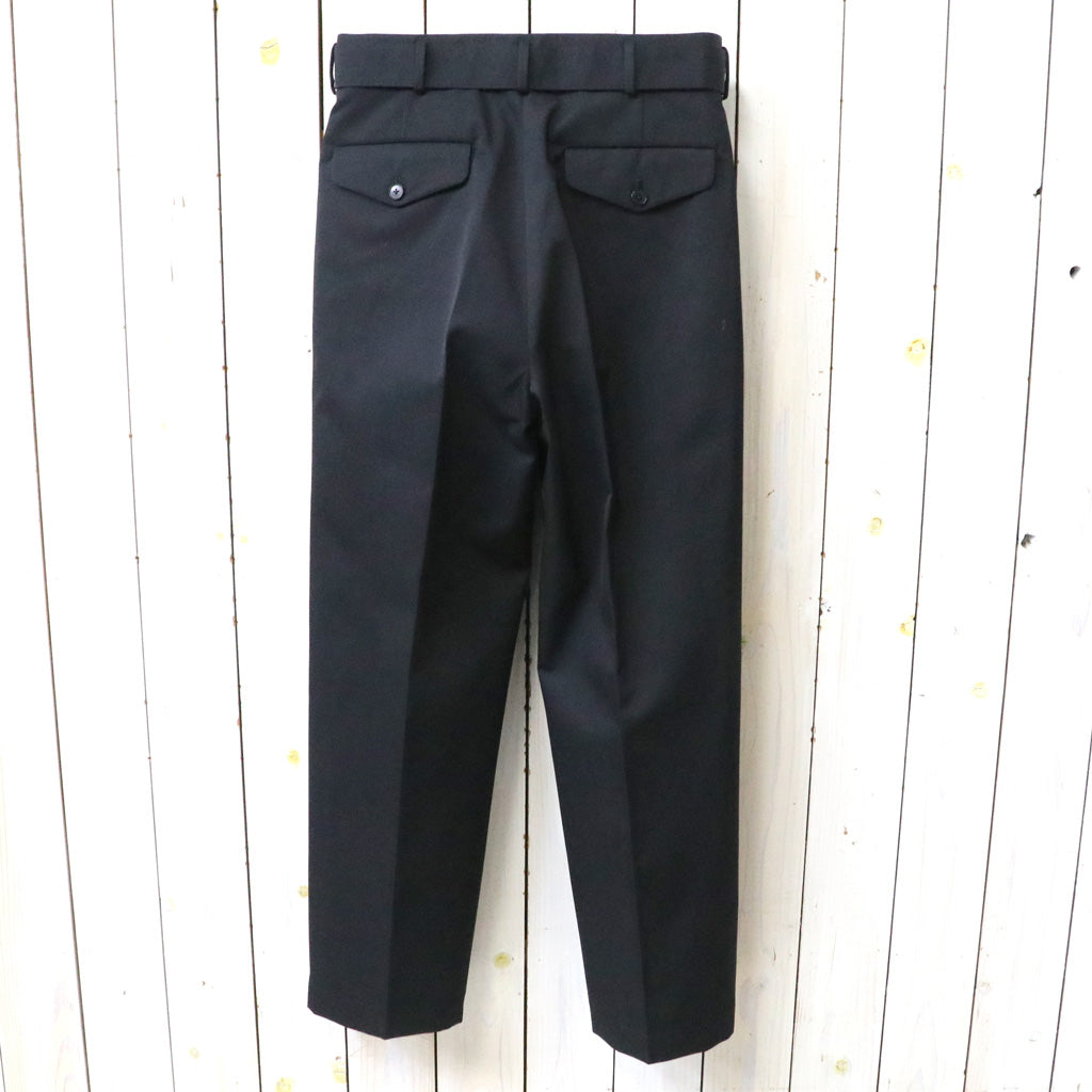 Kaptain Sunshine : Wool Cotton Chino Riviera Pants (BLACK)