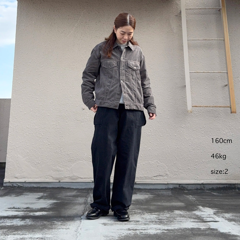 Kaptain Sunshine : Cotton Corduroy T-3 Jacket (GREY)