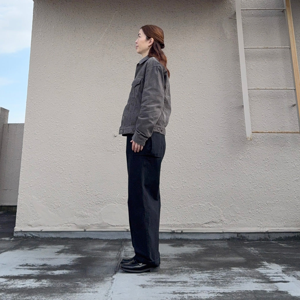 Kaptain Sunshine : Cotton Corduroy T-3 Jacket (GREY)