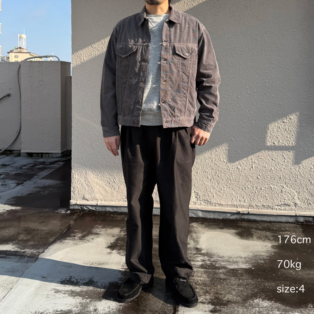 Kaptain Sunshine : Cotton Corduroy T-3 Jacket (GREY)