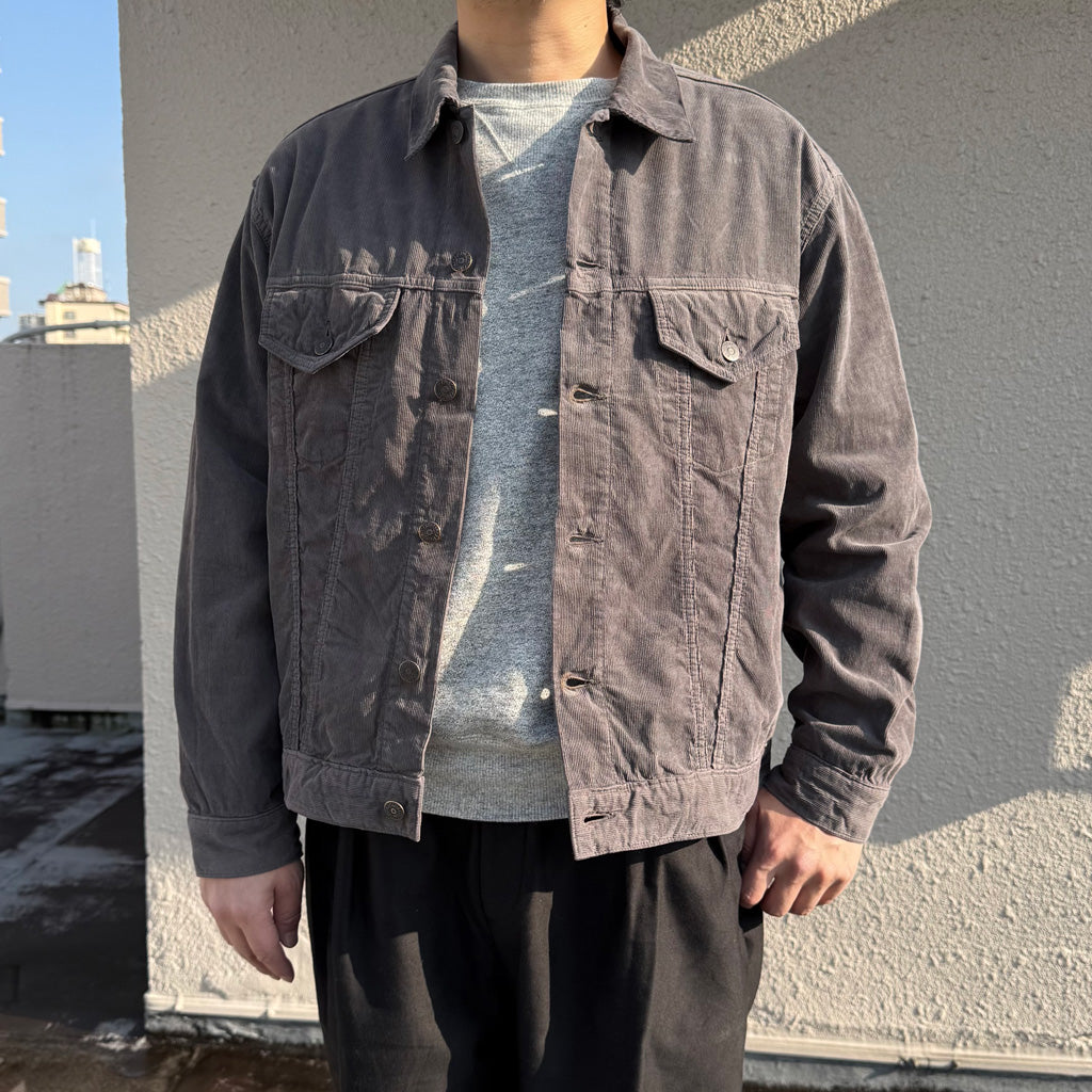 Kaptain Sunshine : Cotton Corduroy T-3 Jacket (GREY)