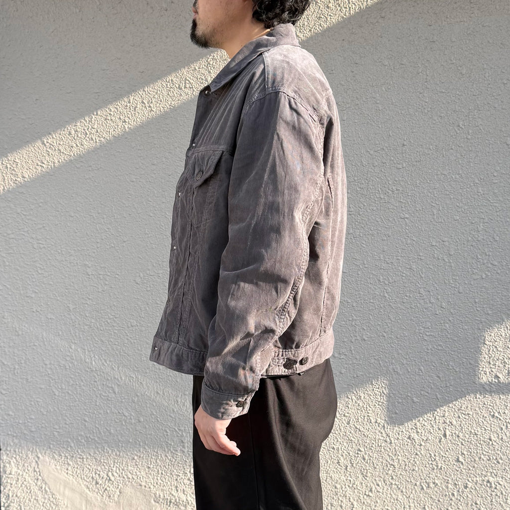 Kaptain Sunshine : Cotton Corduroy T-3 Jacket (GREY)