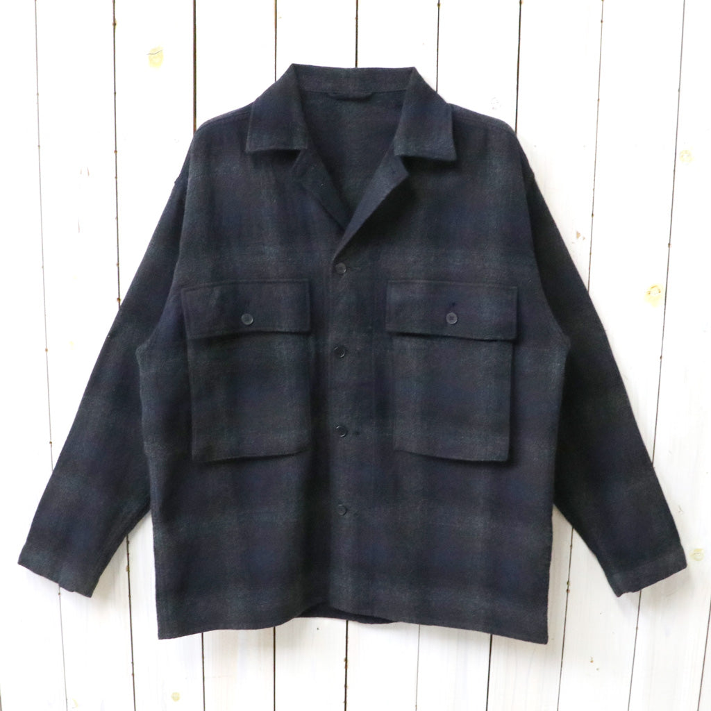 Kaptain Sunshine : Alpaca Wool Field Shirt Jacket