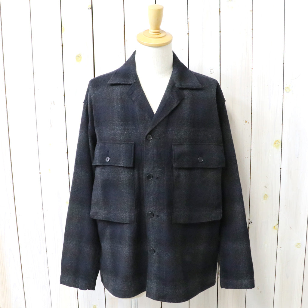 Kaptain Sunshine : Alpaca Wool Field Shirt Jacket