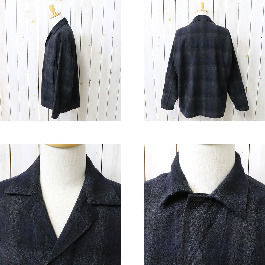 Kaptain Sunshine : Alpaca Wool Field Shirt Jacket