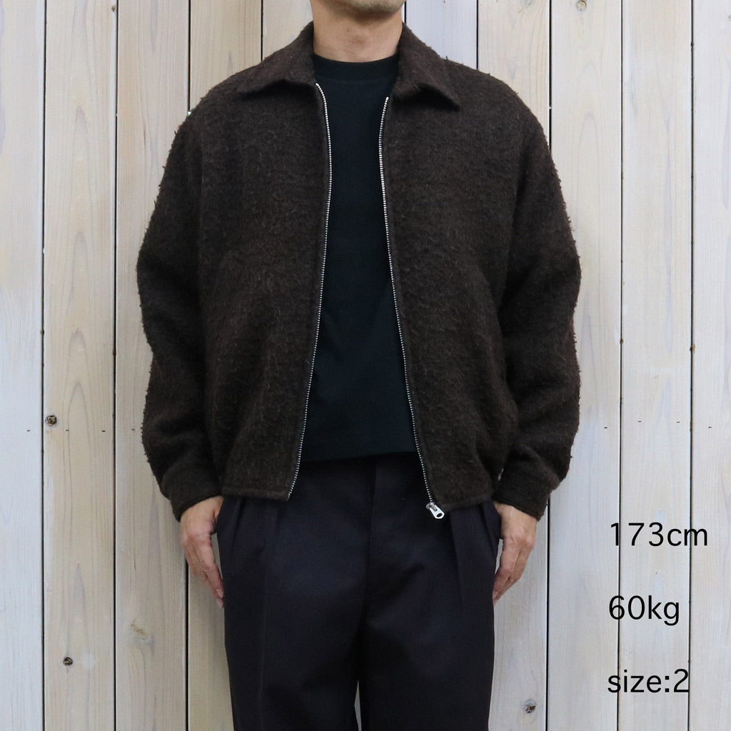 Kaptain Sunshine : Napping Wool Zip Blouson (TOP BROWN)
