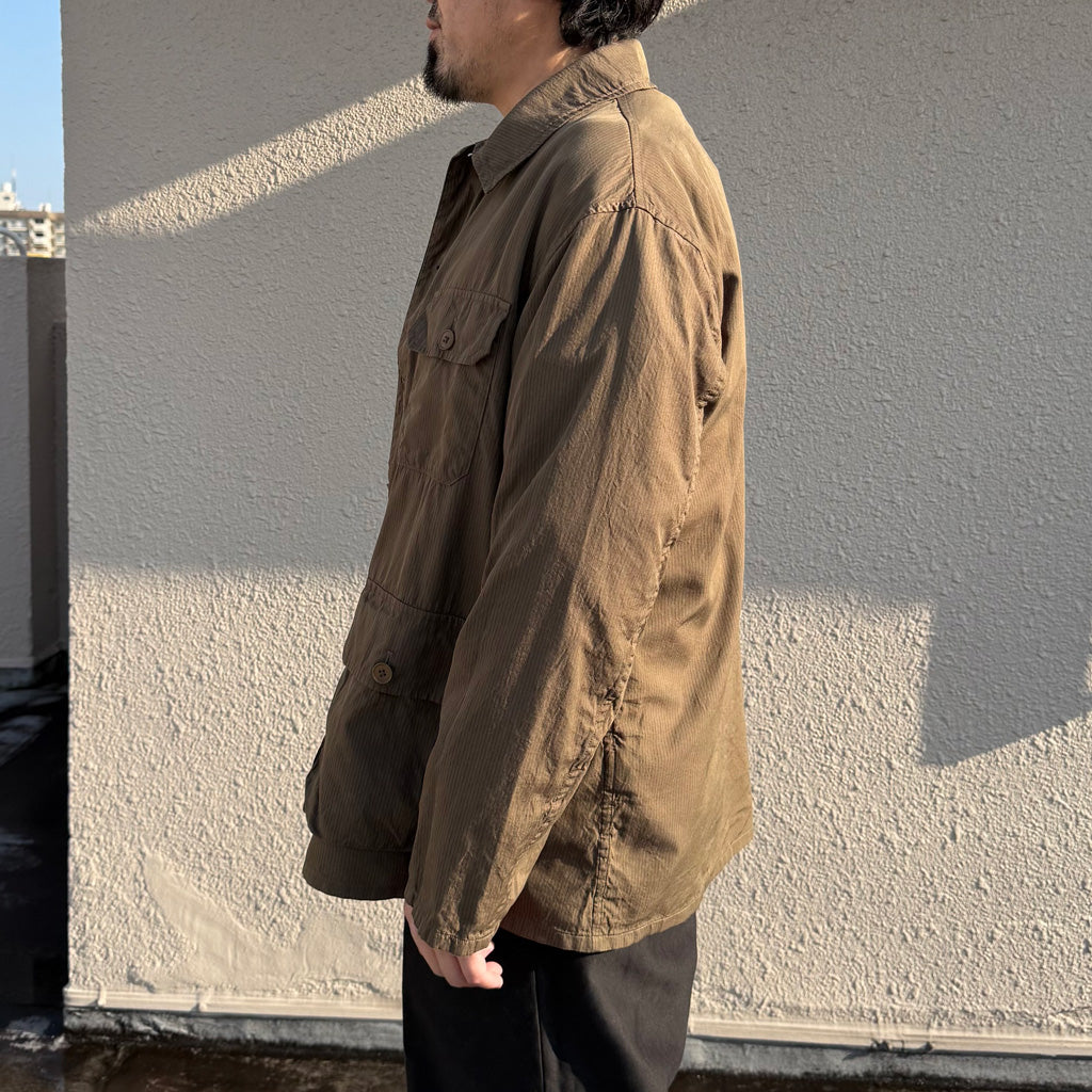 Kaptain Sunshine : Safari Shirt Jacket (BROWN)