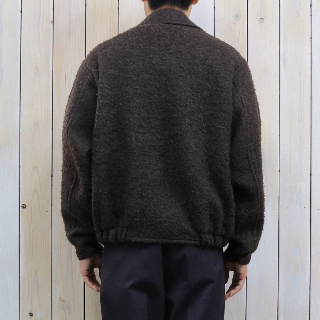 Kaptain Sunshine : Napping Wool Zip Blouson (TOP BROWN)